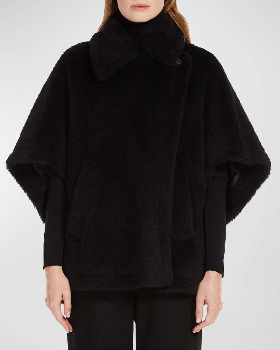 Manco Wool-Blend Teddy Cape